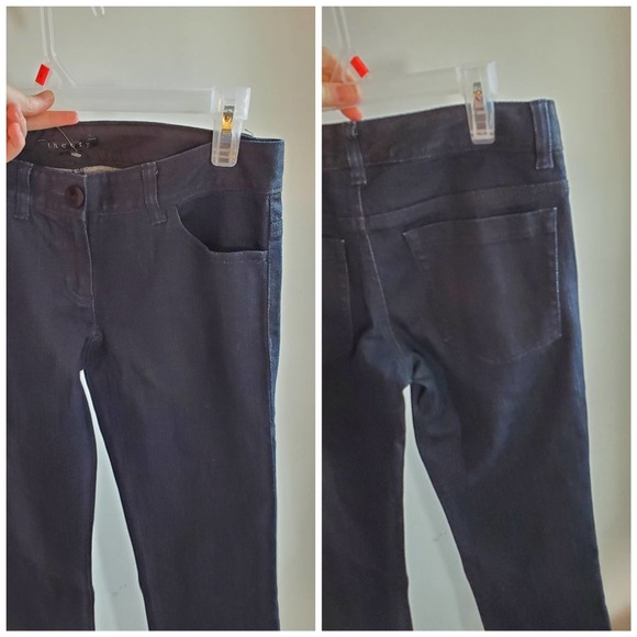LIKE NEW Theory Stylish & Comfy Emme/Texas Dark Blue Jeans 70604213 Size 2 - Picture 2 of 10